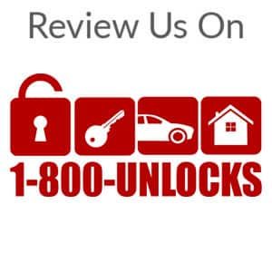 The official logo of 1-800-Unlocks. Click here to review Allen's Safe and Lock in Montgomery, TX on 1-800-Unlocks, and official locksmith directory.